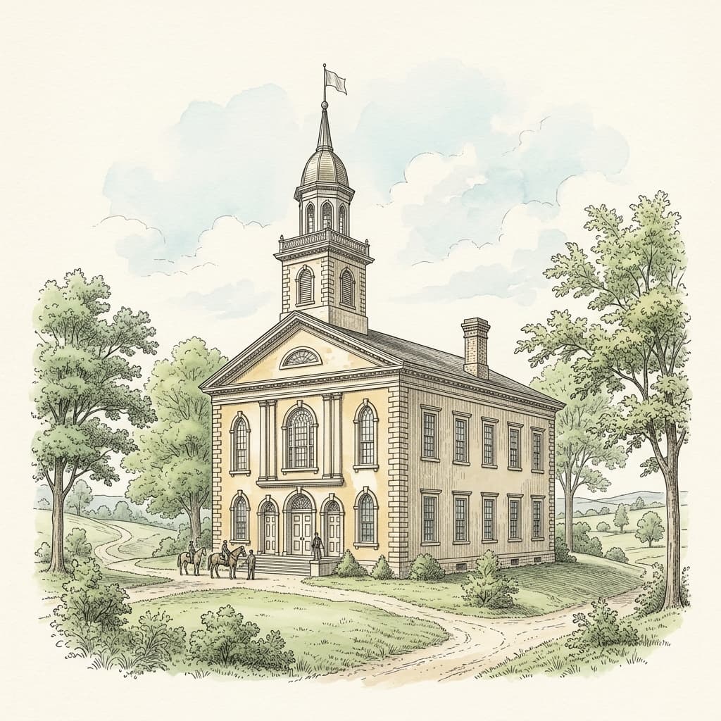 Illustration of the Kirtland Temple
