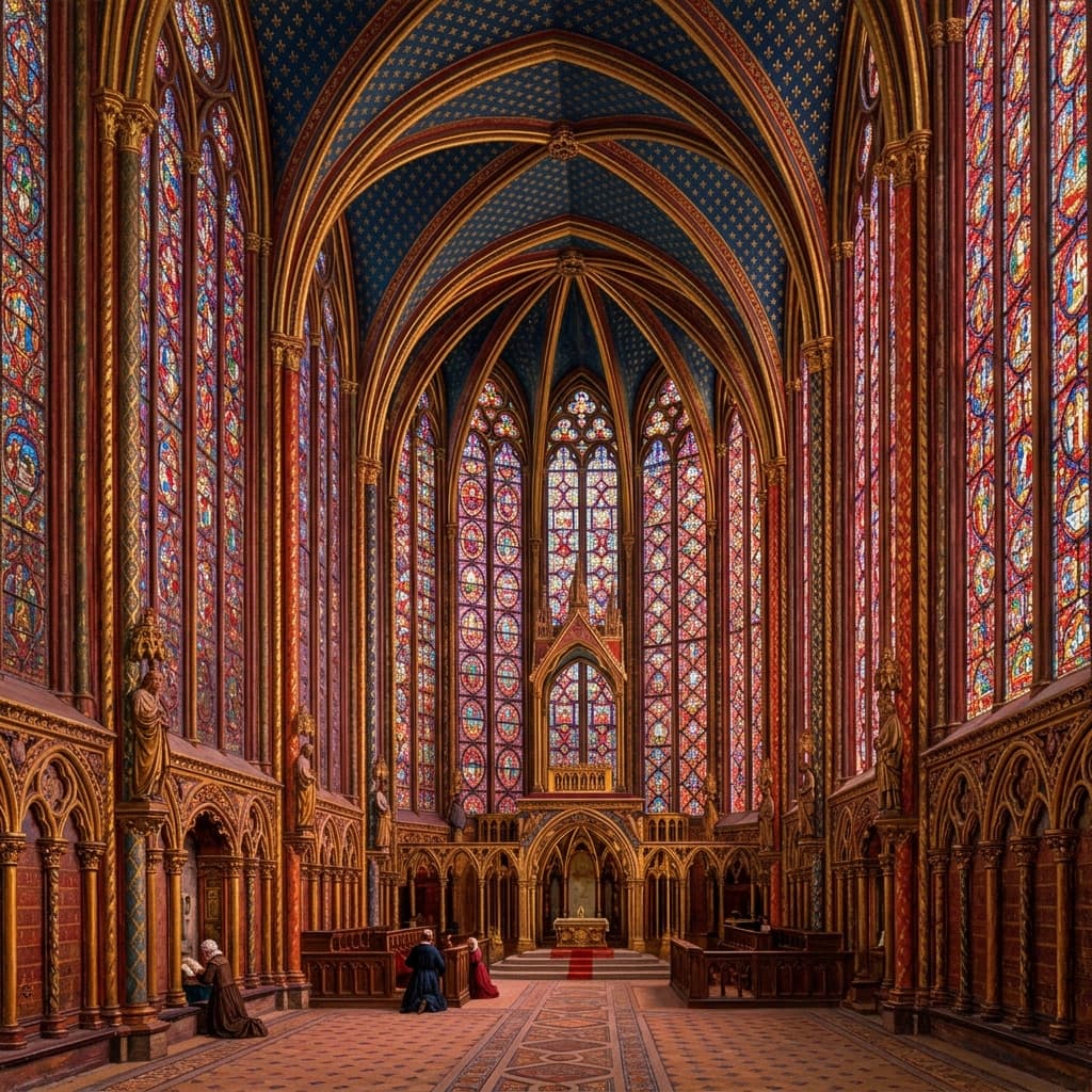 Sainte-Chapelle stained-glass interior