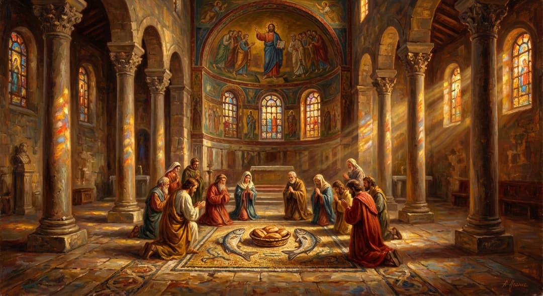 The Mosaic of the Loaves and Fishes