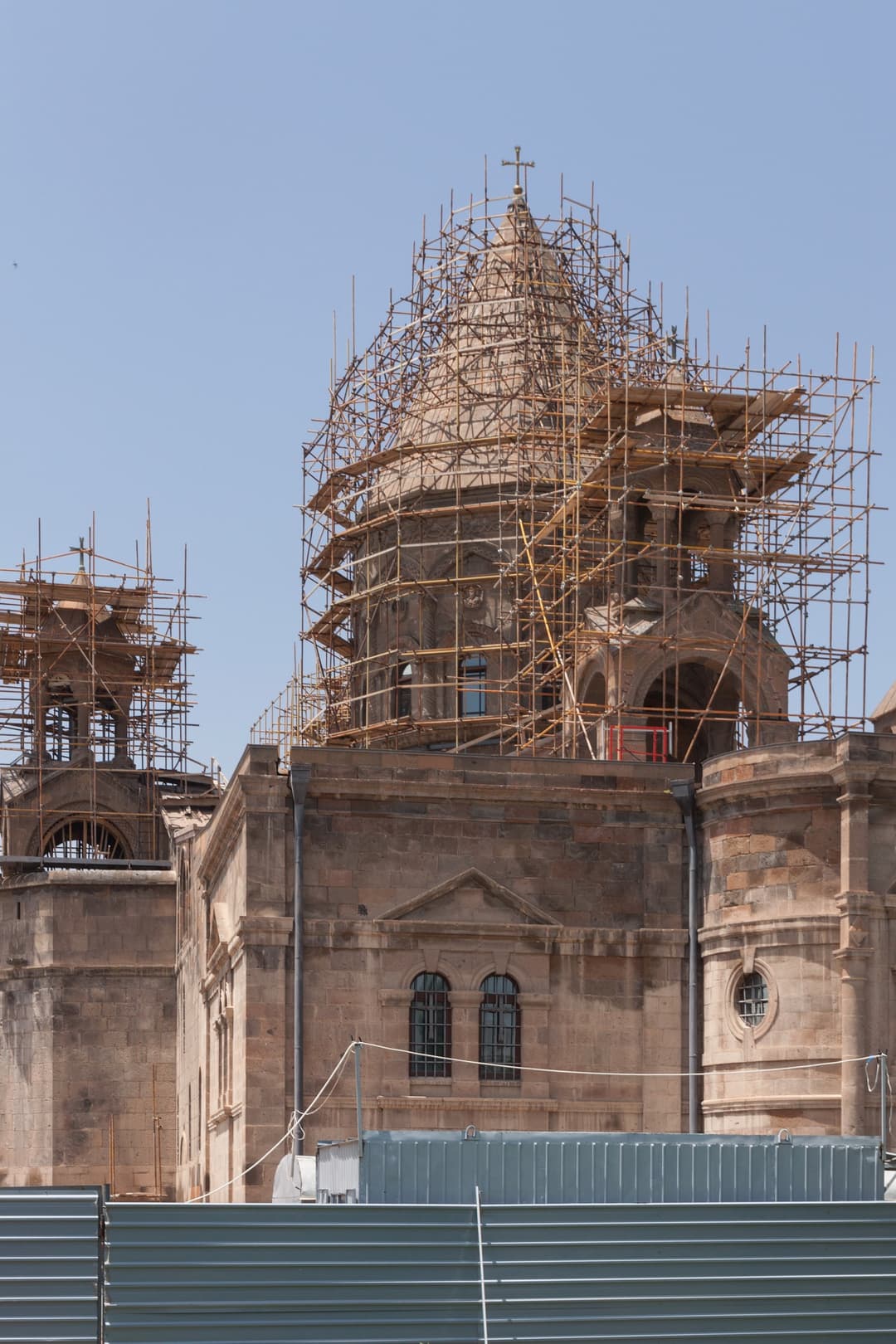 The main entrance to the cathedral, adorned with intricate carvings.