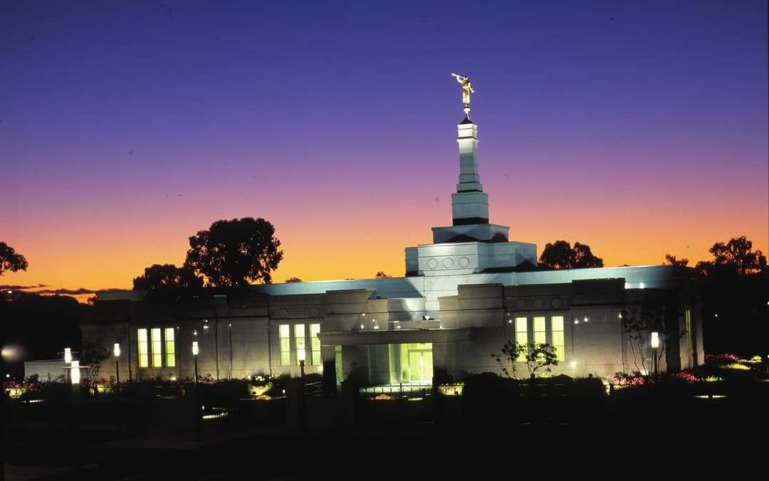 Adelaide Australia Temple Surrounded by Trees
