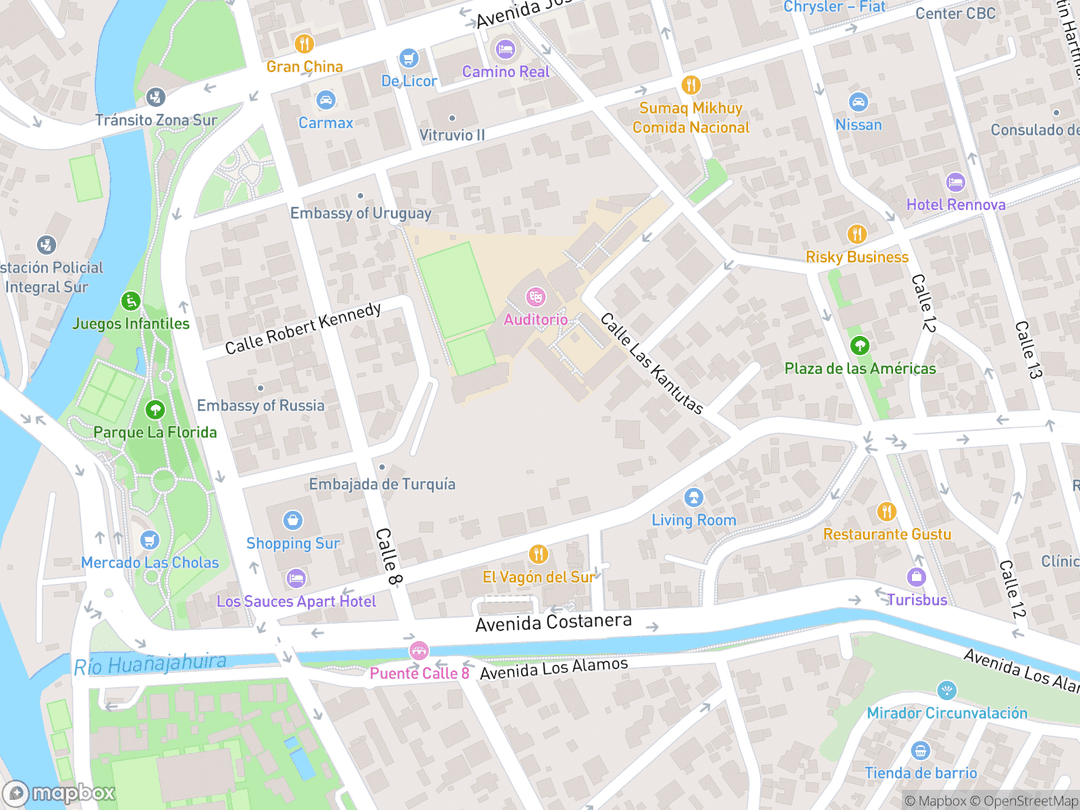 Map showing Templo de La Paz Bolivia and surrounding area