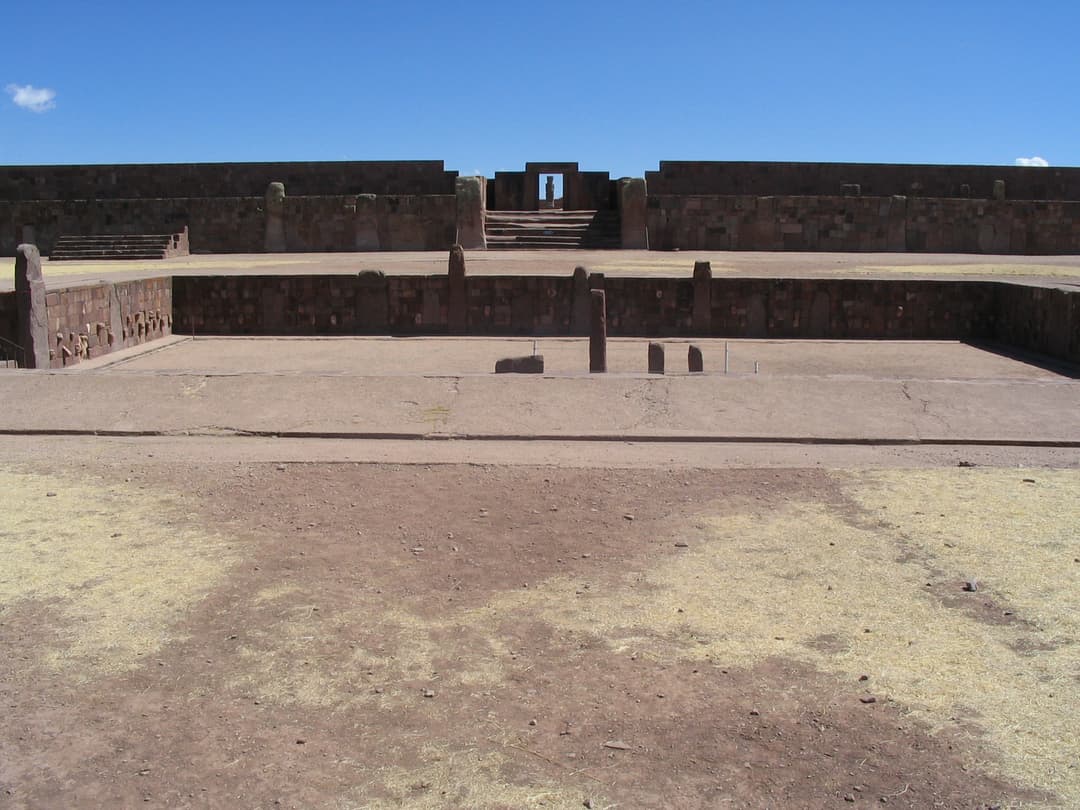 Semi-subterranean Temple looking towards the Kalasasaya entrance
