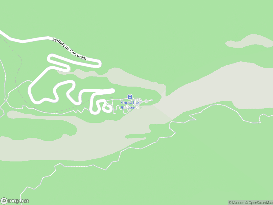 Map showing Christ the Redeemer and surrounding area