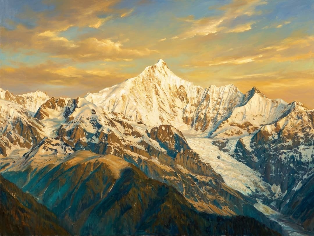 Photo of Mount Kawagarbo in China