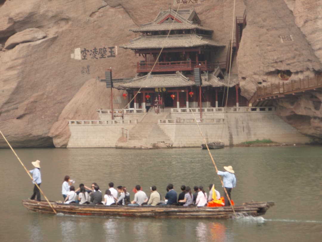 Scenic view of Mount Longhu's Danxia landform.
