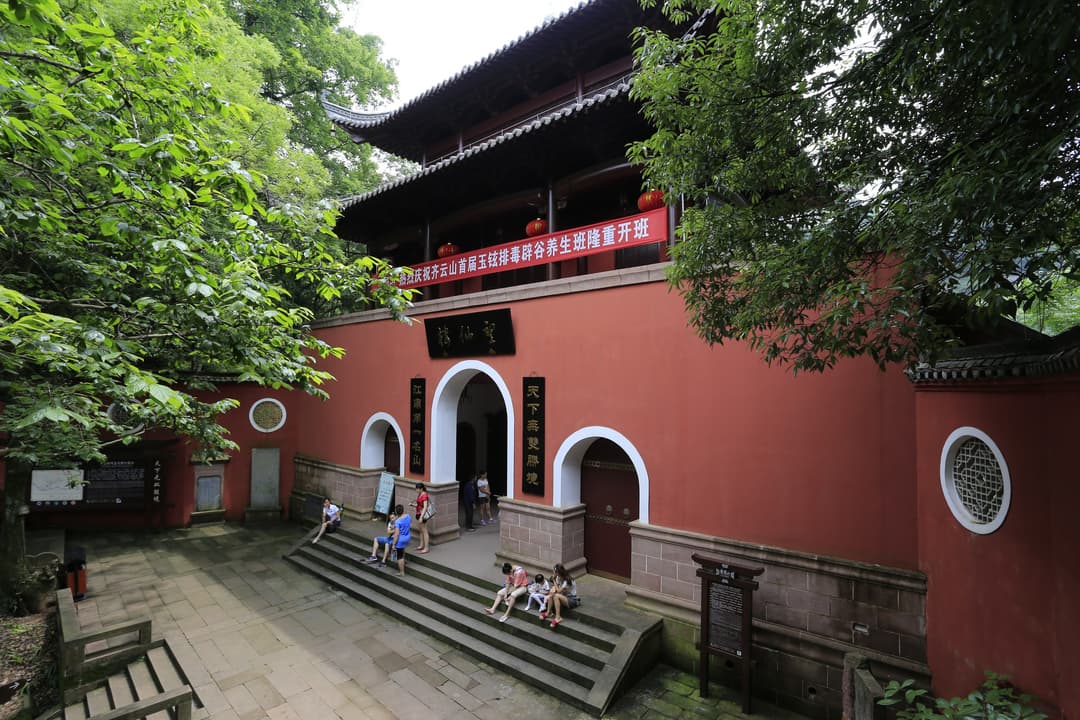 A scenic view from one of the mountain's peaks.