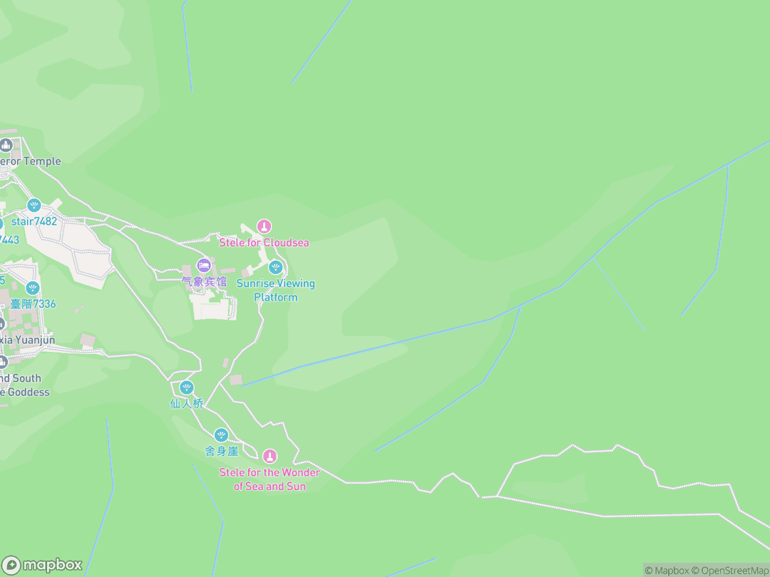 Map showing Mount Tai (Taishan) and surrounding area