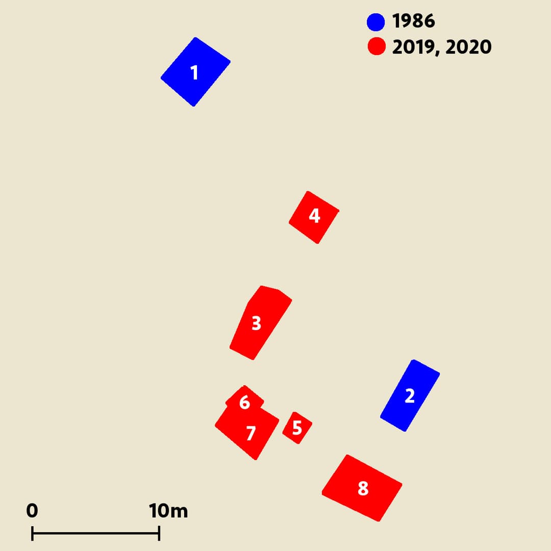 Layout plan of the Sanxingdui sacrificial pits.