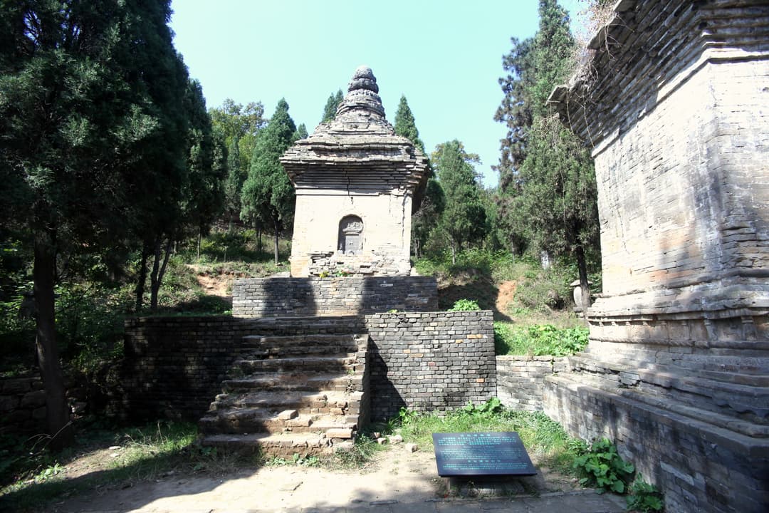 Master Fawan's brick pagoda in the Shaolin Temple Pagoda Forest.