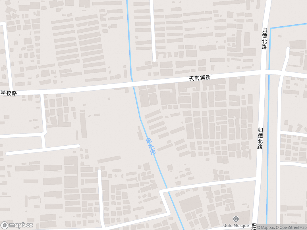 Map showing Temple of Confucius and surrounding area