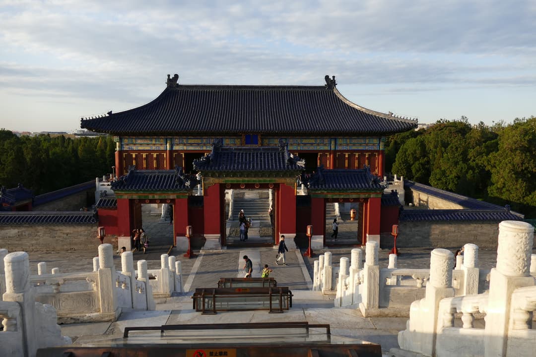 Hall of Imperial Zenith seen from the Hall of Prayer for Good Harvests