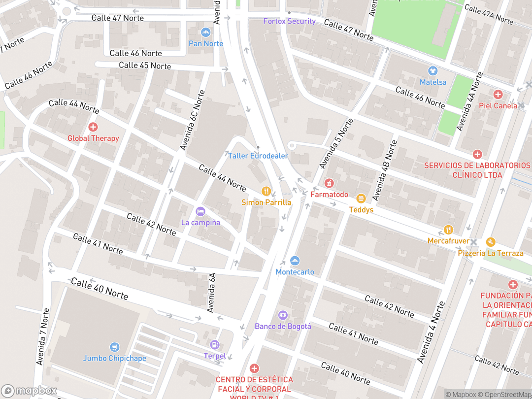 Map showing কালি কলম্বিয়া টেম্পল and surrounding area