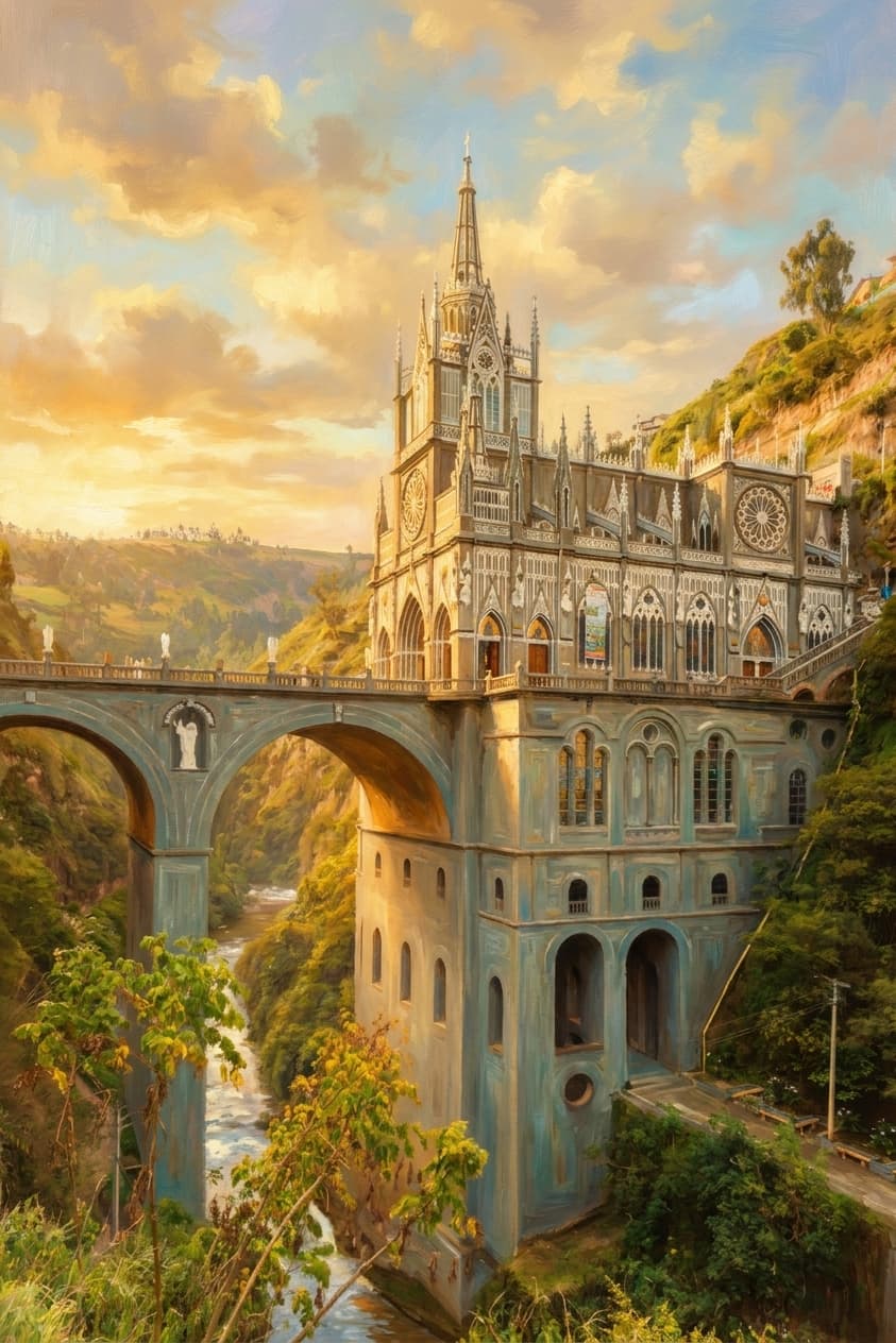 Sanctuary of Las Lajas exterior