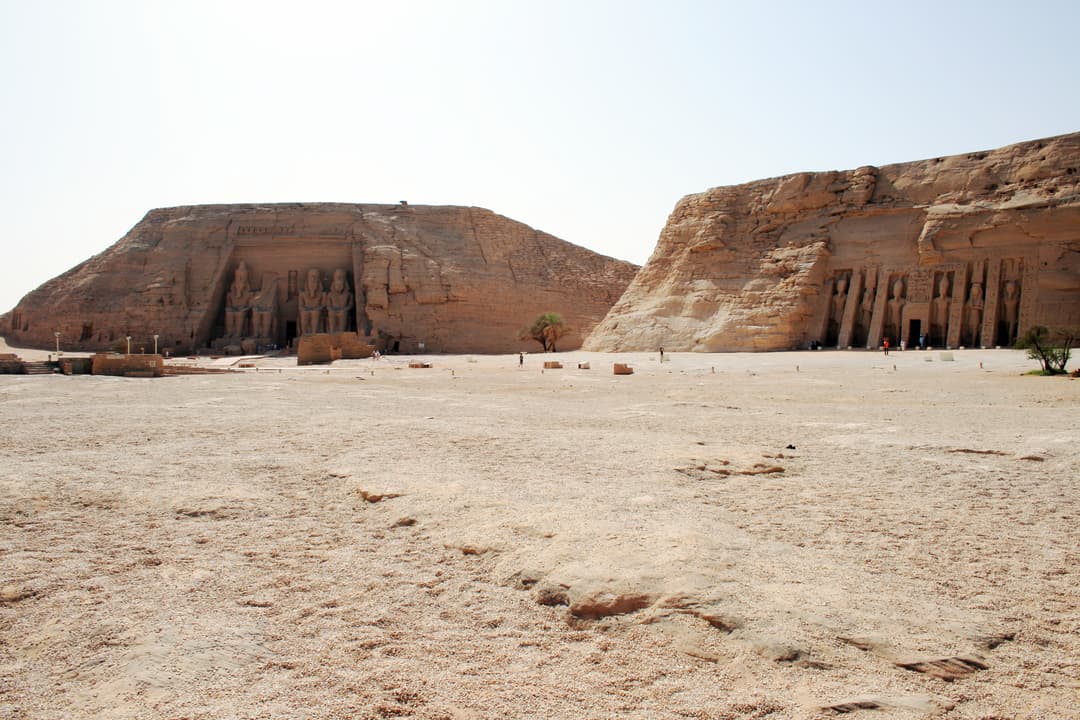 The Small Temple of Nefertari, dedicated to Ramesses II's wife and the goddess Hathor.