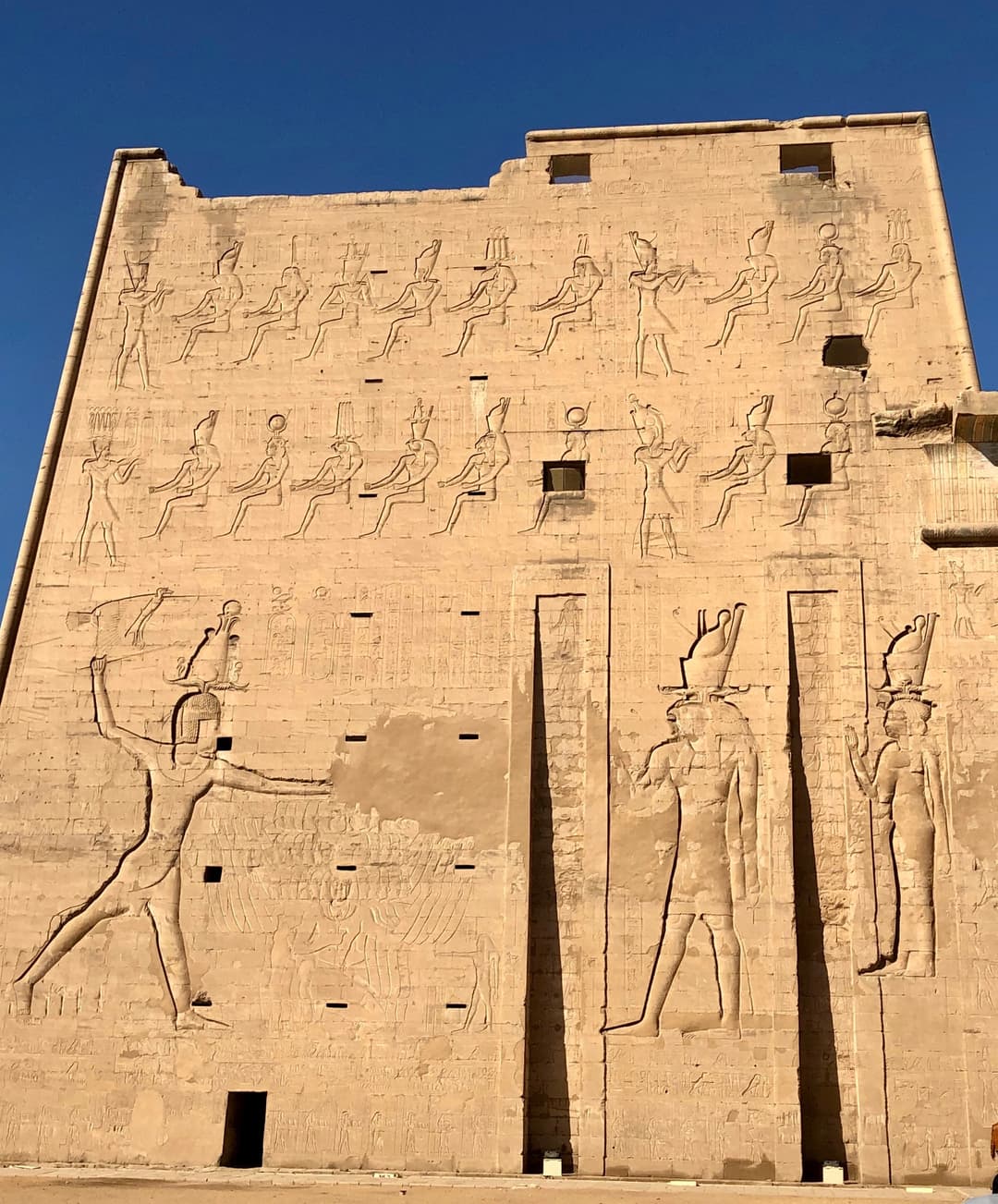 The inner sanctuary of the Temple of Edfu, housing the naos of Nectanebo II.