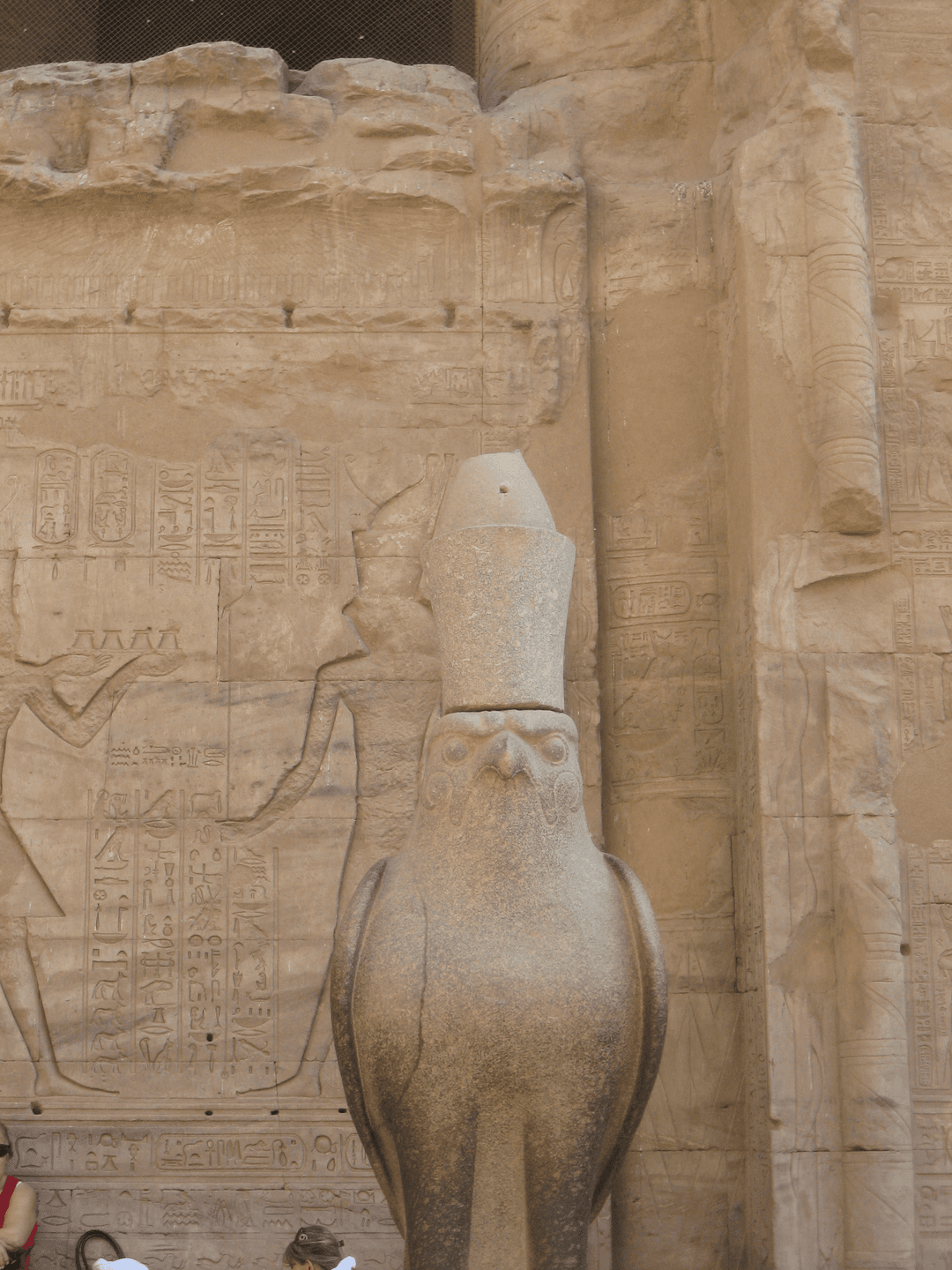 The Temple of Edfu surrounded by the modern town.