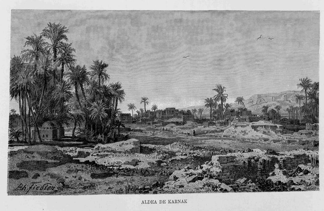 Avenue of Sphinxes leading to the entrance of Karnak Temple.