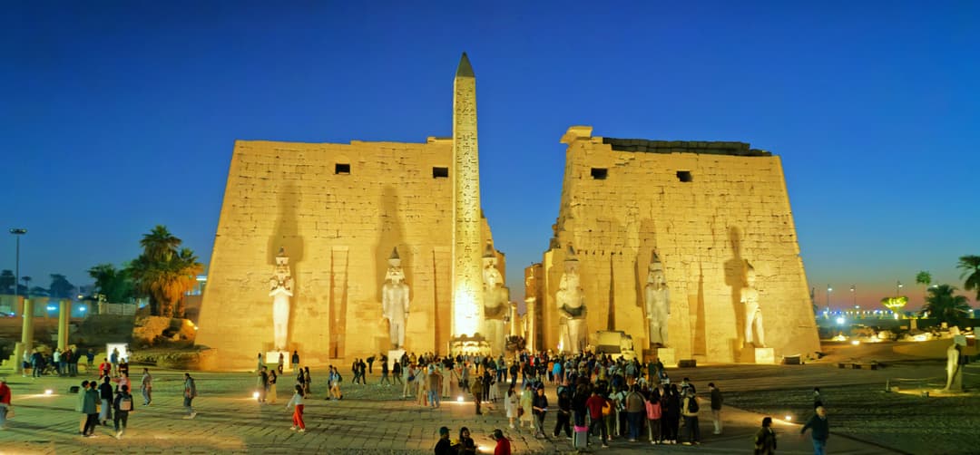 Intricate hieroglyphs on the temple walls.