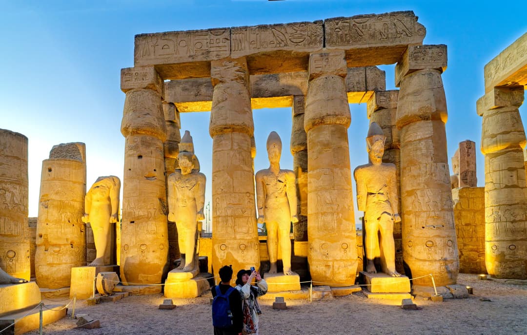 Le sanctuaire du temple de Louxor.