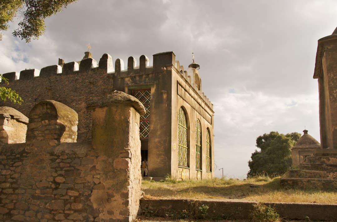 Exterior view of the Old Church of Our Lady Mary of Zion, Aksum.