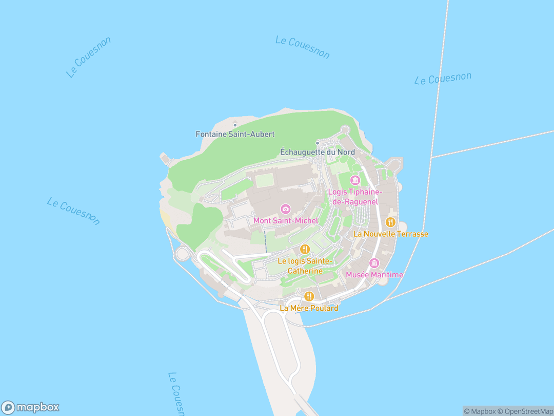 Map showing Abbaye du Mont-Saint-Michel and surrounding area