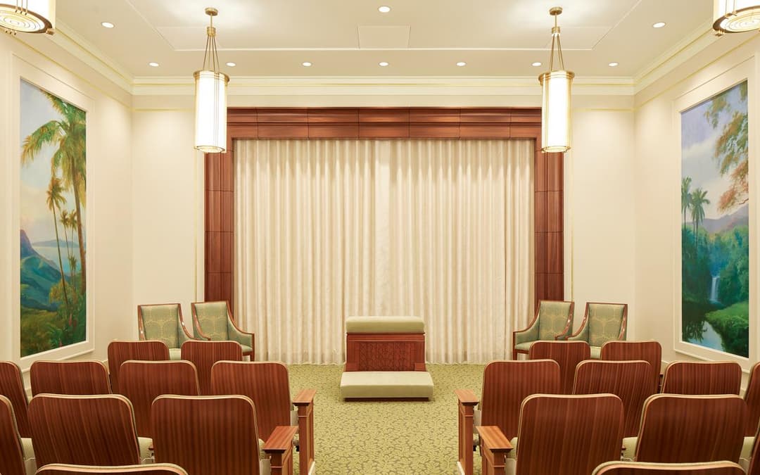 Instruction room inside the Port-au-Prince Haiti Temple.