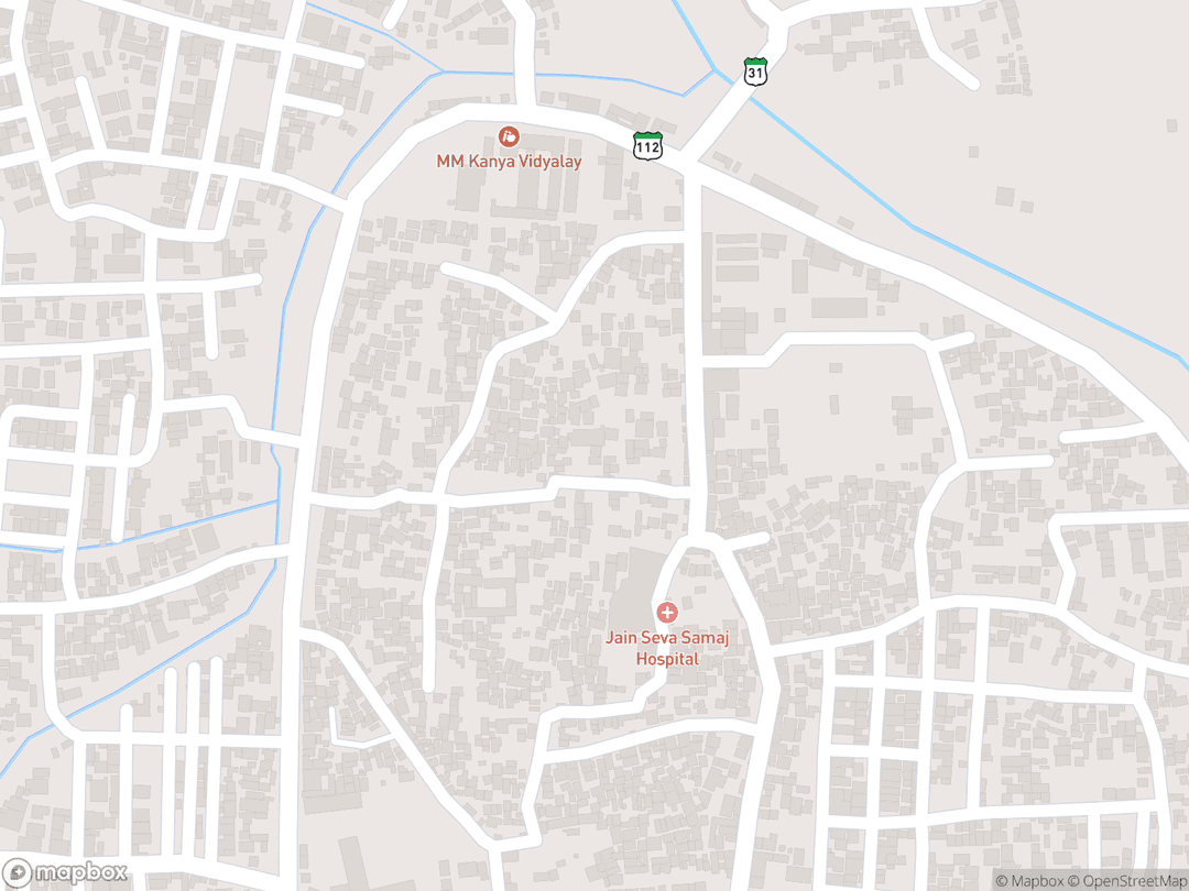 Map showing パリタナ寺院 and surrounding area