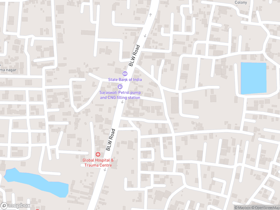 Map showing Sapta Puri and surrounding area