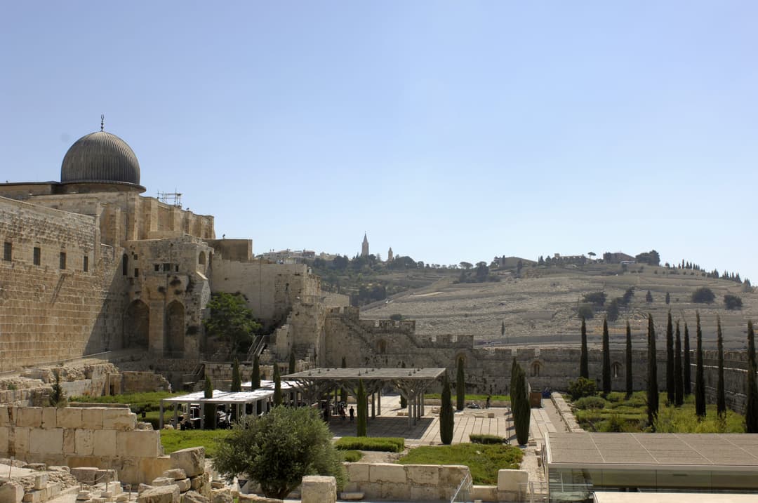 阿克萨清真寺的庭院。