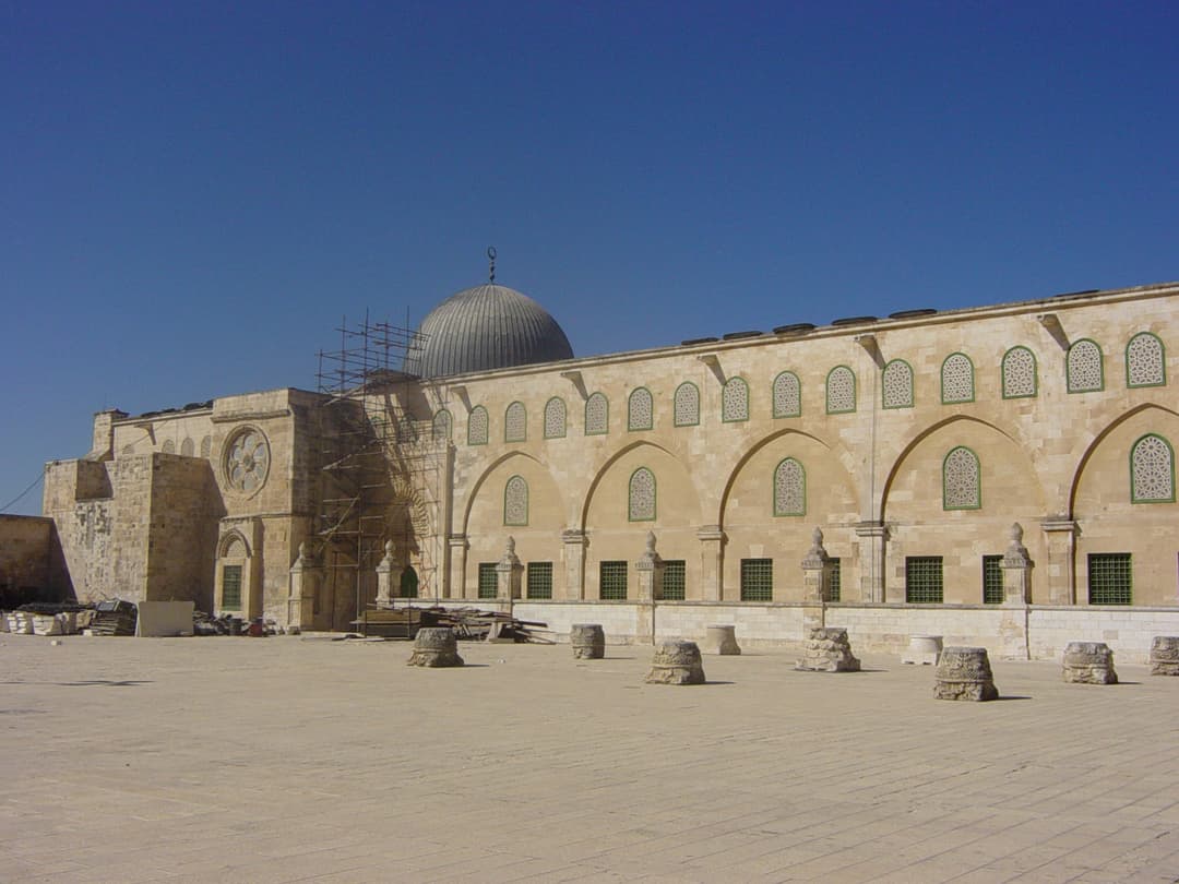 阿克萨清真寺的宣礼塔。