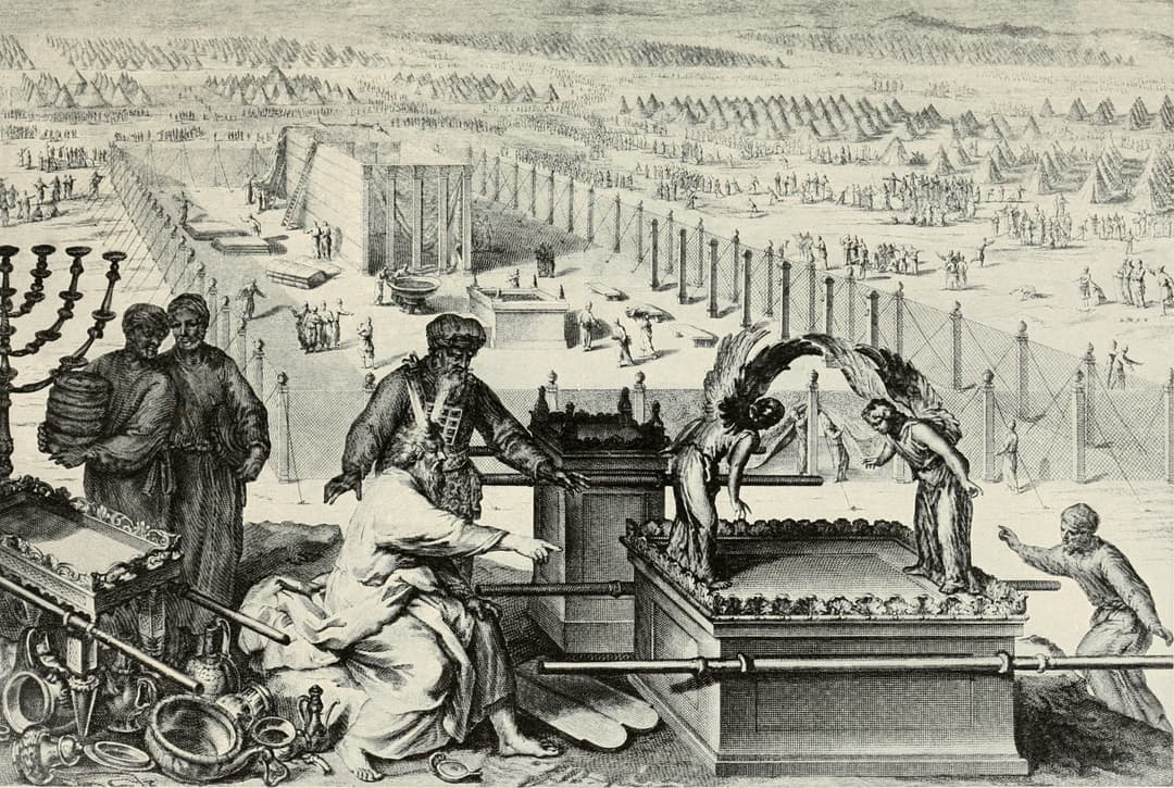 Another view of the Tabernacle, showing its layout and components.