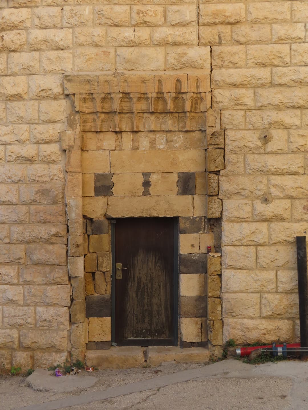 The entrance to the Cave of the Patriarchs, a gateway to a site of immense religious significance.