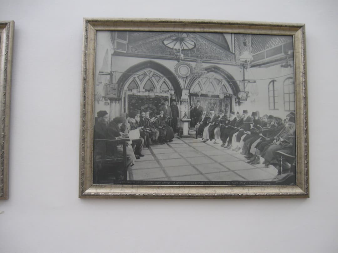 A view of the Eliahu Ha'navi Synagogue, known for its unique architectural features.