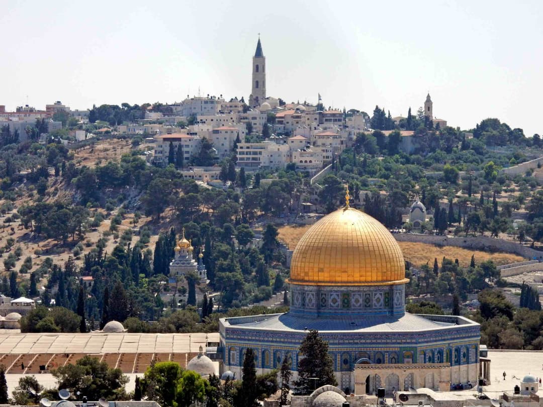 View of the Old City from the Mount of Olives.