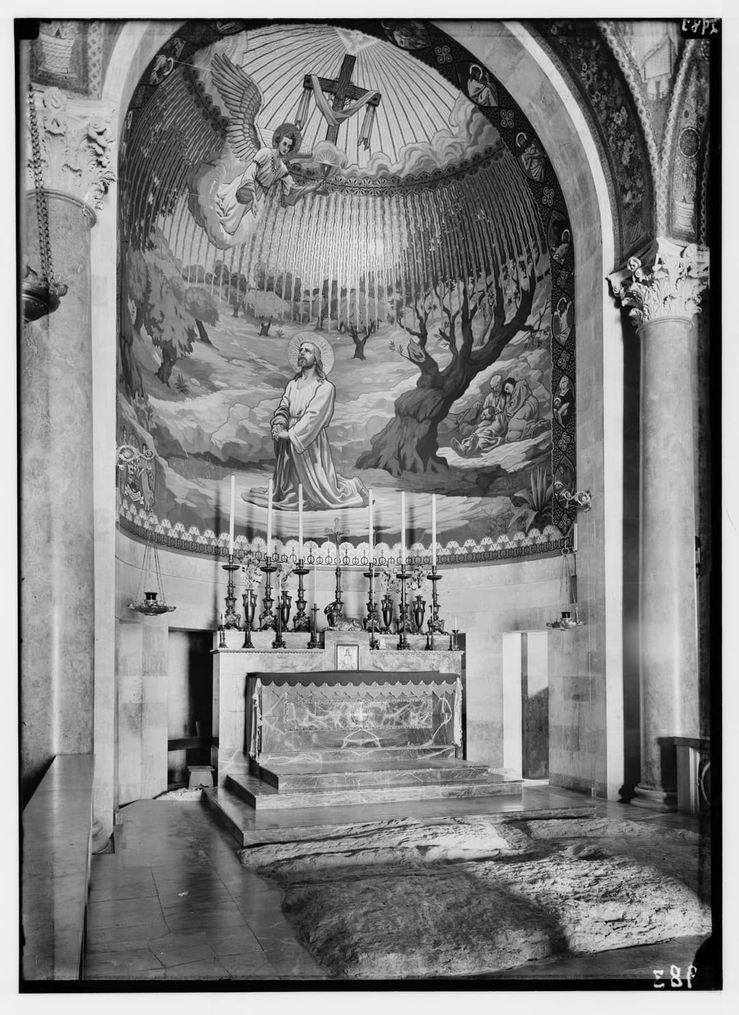The Dominus Flevit Church, shaped like a teardrop.