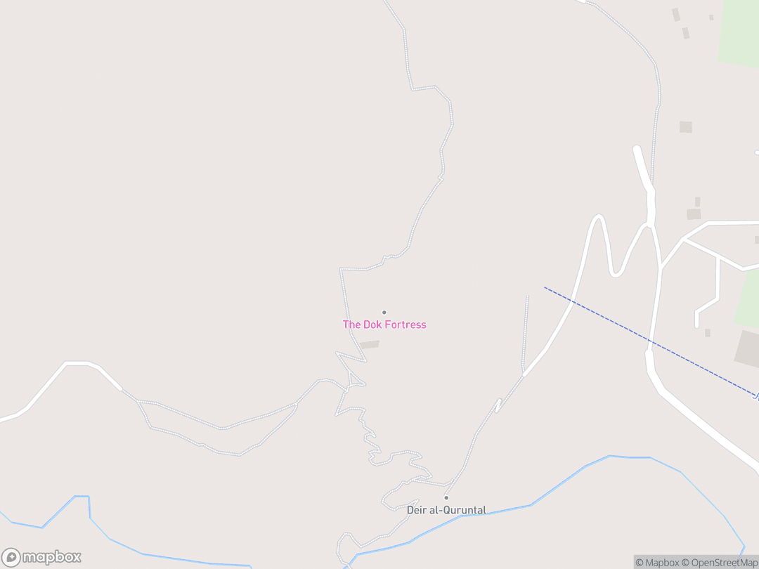 Map showing Mount of Temptation and surrounding area
