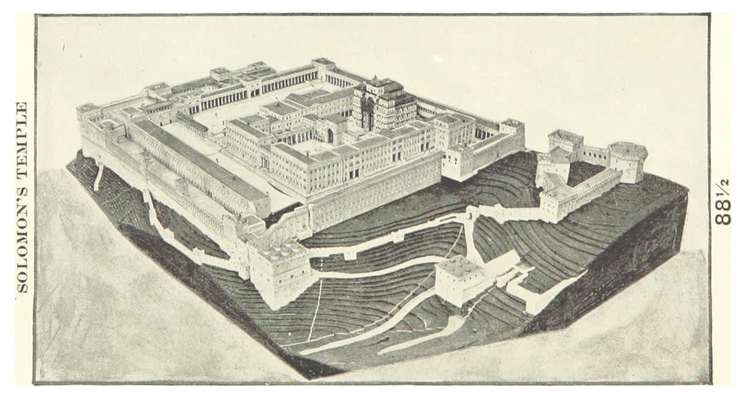تمثيل لـ 'البحر المصبوب' البرونزي الذي استخدمه الكهنة للتطهير، ويرمز إلى التطهير.
