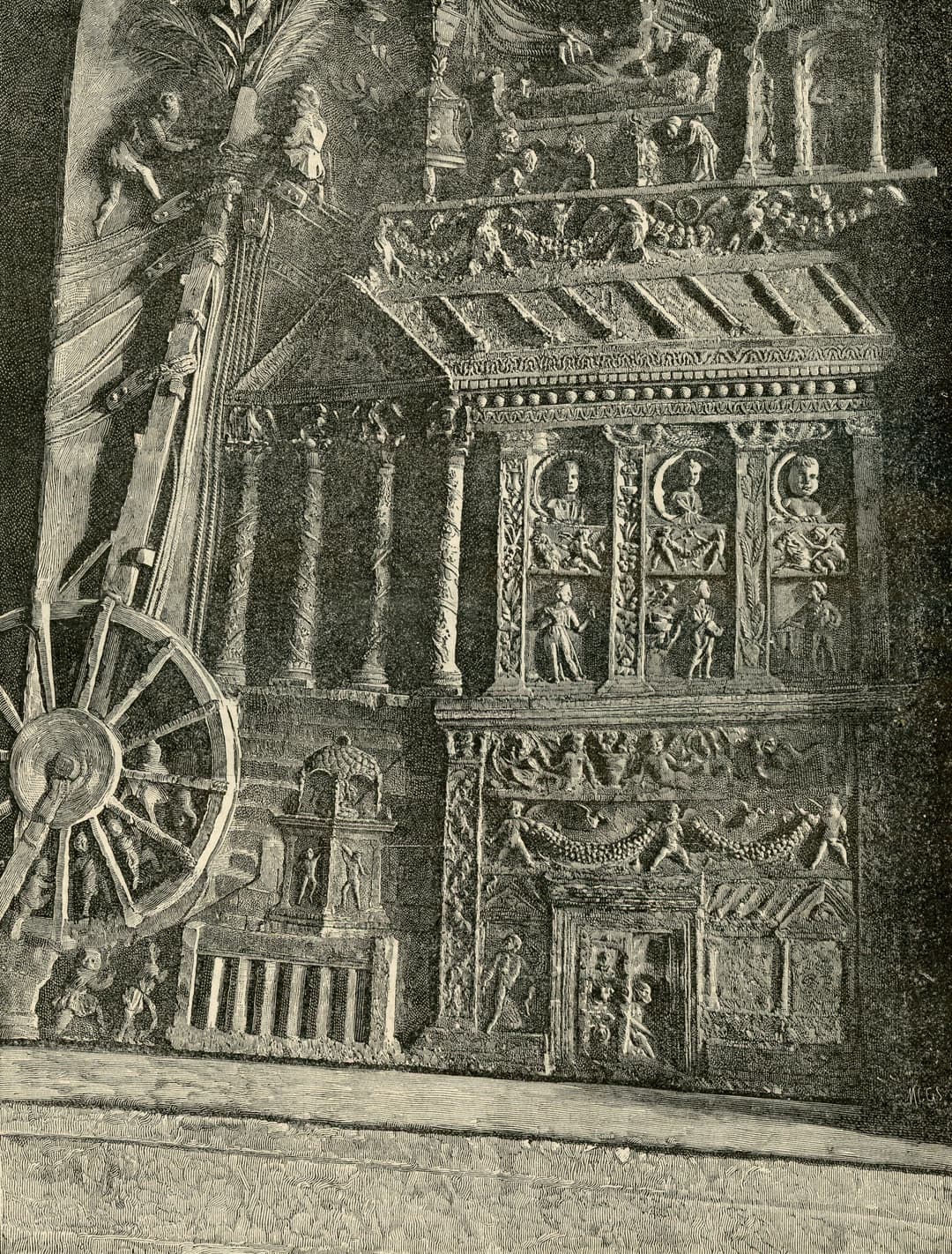 Reconstruction of the Forum of Augustus with the Temple of Mars Ultor.