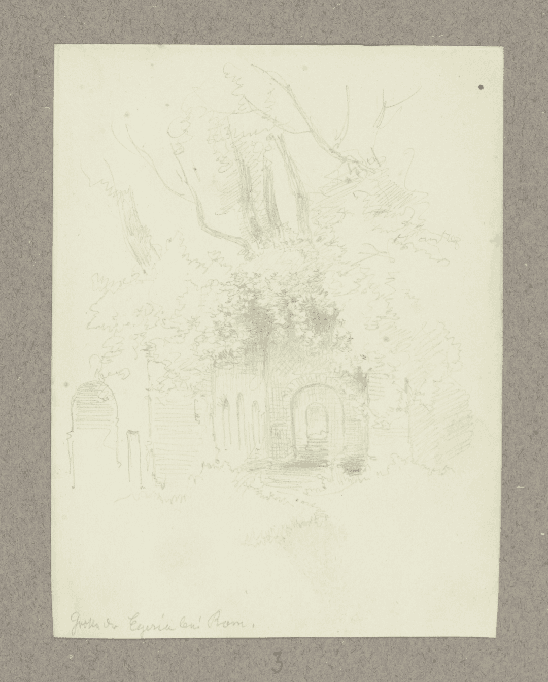 Illustration of the Nymphaeum of Egeria.