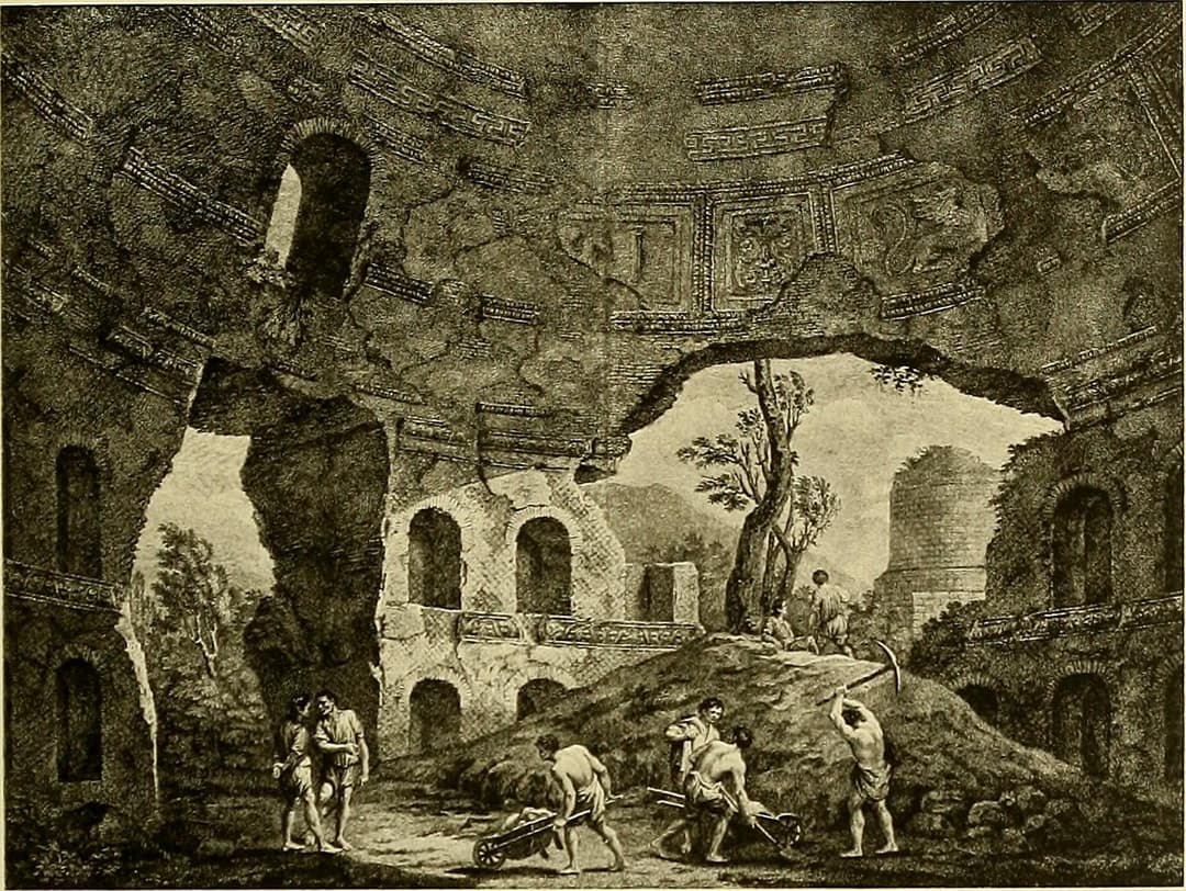 Ruins of the Temple of Mercury at Puy de Dôme