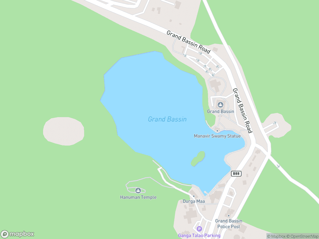 Map showing Ganga Talao and surrounding area
