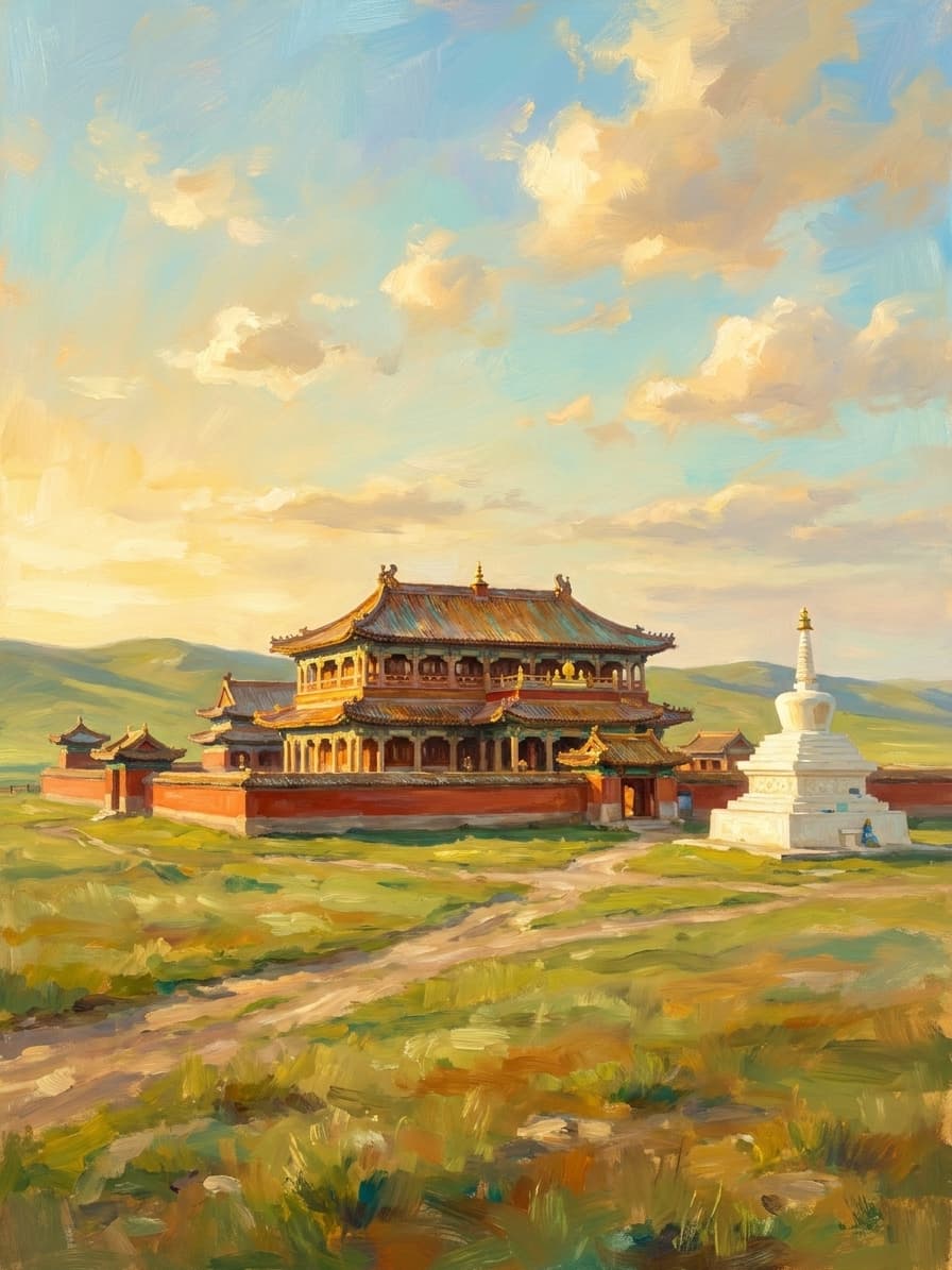 Photo of Amarbayasgalant Monastery in Mongolia
