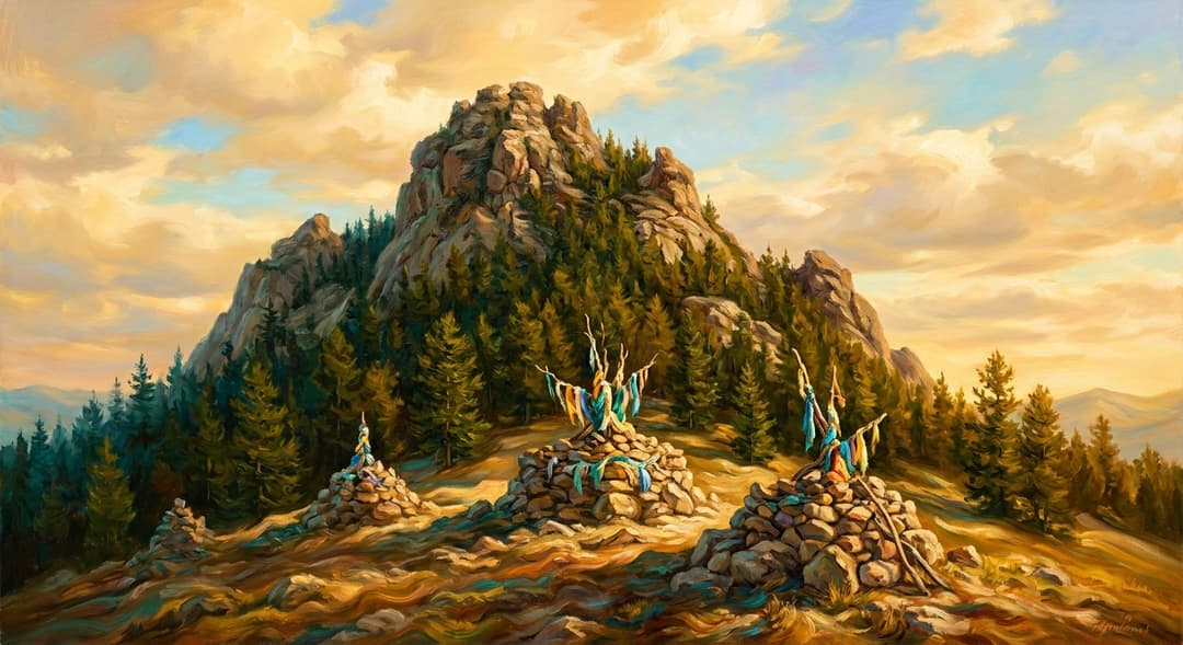 Photo of Great Burkhan Khaldun Sacred Mountain in Mongolia