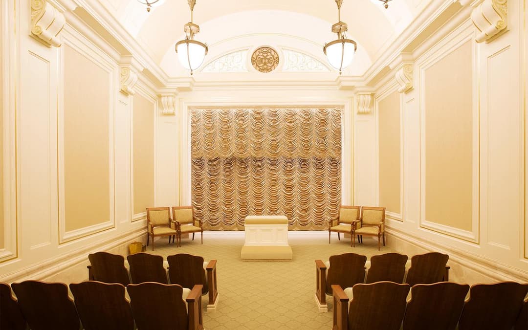 Sealing room interior in the Trujillo Peru Temple.