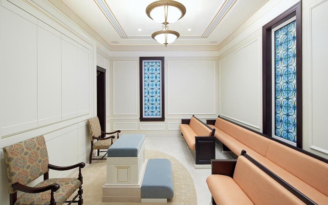 Interior of a sealing room in the San Juan Puerto Rico Temple.