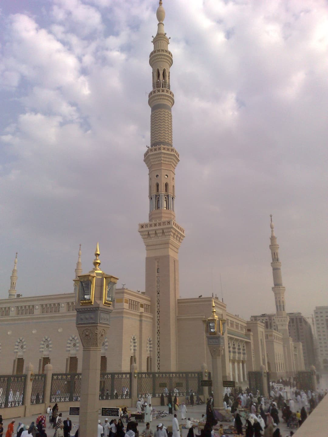 Worshippers gathering in the mosque during the holy month of Ramadan.