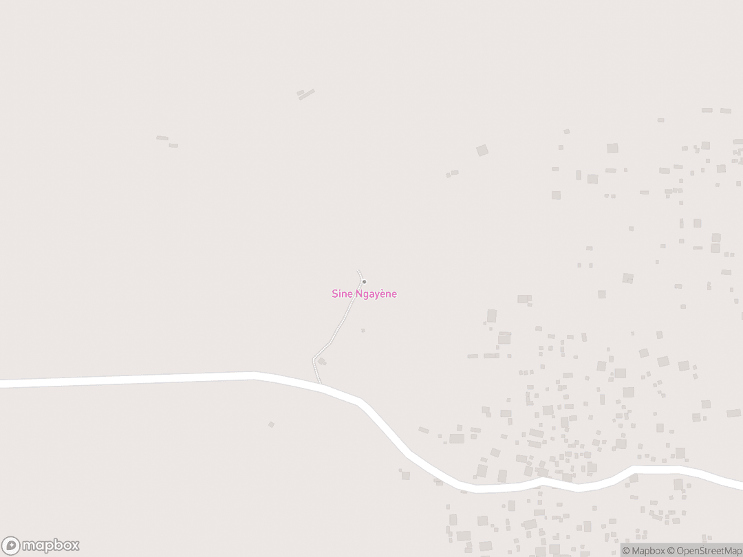Map showing Senegambia Stone Circles and surrounding area
