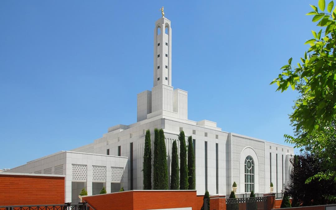 The Madrid Spain Temple stands as a beacon of faith in Spain.