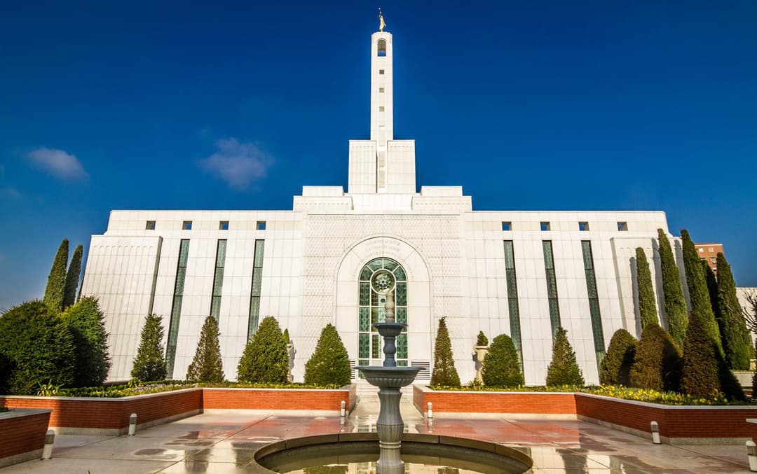 The temple's entrance welcomes visitors to a sacred space.